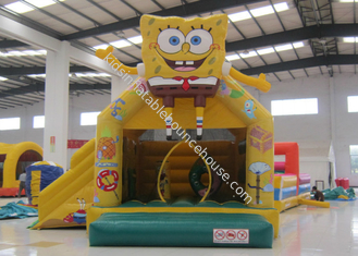 Castello gonfiabile adorabile del buttafuori di Spongebob casa gonfiabile di salto di Spongebob di vendita calda sveglia con lo scorrevole