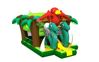 Camera combinata di rimbalzo di Forest Snake Themed Kids Inflatable dell'uccello/Dino Jumping House gonfiabile Colourful