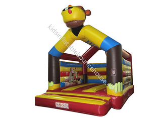Casa di salto a tema scimmia gonfiabile Buttafuori gonfiabile scimmia gialla castello di salto scimmia gonfiabile in vendita