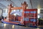 Castello di salto dell'ampia cabina di autobus gonfiabile rossa del PVC per amichevole eco- di spettacolo dei bambini