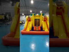 PVC 4x4x3m Combos gonfiabili Little Bounce House Bambini Castello a Balzo con scivolo
