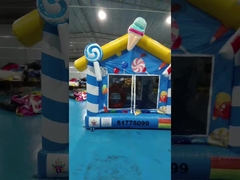 PVC a tema caramella 3x3m Bambini Casa gonfiabile a rimbalzo Casa salto al chiuso Casa rimbalzo