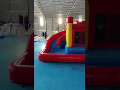EN14960 Commercial Fireproof Inflatable Combo Water Slides Blow Up Combo Bounce Houses