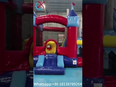 Casa gonfiabile gonfiabile con combo di scivolo