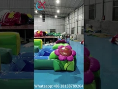 Casa gonfiabile con scivolo Animali della giungla Castello gonfiabile con scivolo