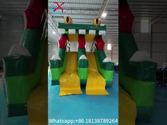 Nuovo design slitta gonfiabile Figura di rana slitta gonfiabile alta doppia slitta slitta secca per bambini e adulti