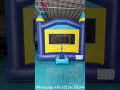 1000d casa gonfiabile salto castello quadrato blu buttafuori per il parco di divertimenti