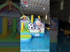 Bambini PVC gonfiabile Bouncer Combo Con Slide Theme Calcio Castello Parco giochi
