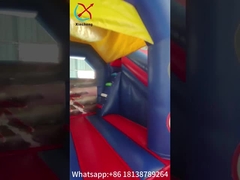 Bounce House all'aperto Bouncer combo gonfiabile con Slide Hero Spiderman tema di cartone animato