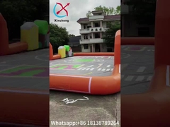 Gioco sportivo gonfiabile all'aperto Infiammabile Simulato Strada cittadina Infiammabile pista da corsa Air Tumble Track