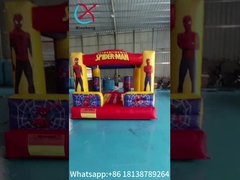 Casa gonfiabile a rimbalzo Spiderman eroe cartone animato trampolino gonfiabile casa a saltare castello per bambini