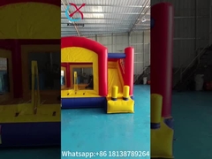 Casa gonfiabile con scivolo asciutto divertente castello gonfiabile trampolino gonfiabile per bambini