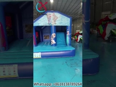 Hot Sale Commerciale Casa gonfiabile con diapositive La principessa congelata Cartone animato Combo gonfiabile