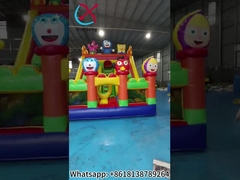 Stampa digitale commerciale Slide secco gonfiabile Slide doppio cartone per esterno per bambini