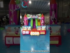 Stampa digitale commerciale Slide a secco gonfiabile Mickey Mouse Cartone animato Castello gonfiabile per esterni