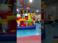 Commerciale pvc Tarpaulin Slide gonfiabili Personaggi di cartoni animati Slide gonfiabili castello