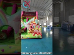 Slide gonfiabili a secco Candy House Slide gonfiabili Castello