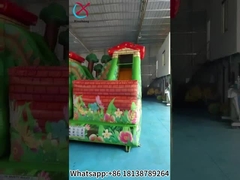 Casa a rimbalzo gonfiabile in PVC con combinazione gonfiabile a scivolo