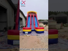 Slide gonfiabile commerciale Slide gonfiabili ad acqua secca all'aperto