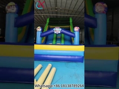 Slide gonfiabili Pattuglia a zampa Slide gonfiabili doppi a secco all'aperto