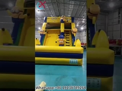 Minions commerciali scivolo gonfiabile scivolo gonfiabile asciutto all'aperto