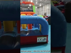 Corso di ostacoli gonfiabile Gioco divertente interattivo gonfiabile