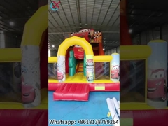 Scivolo gonfiabile Le auto scivolo gonfiabile asciutto doppio scivolo castello