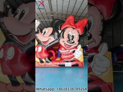 Mickey Mouse gonfiabile e Minnie Bouncy House con combinazione di diapositive
