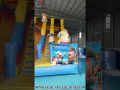 Slide gonfiabili Minioni gialli Slide gonfiabili doppi e asciutti