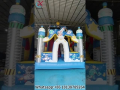Slide spaziale gonfiabile per astronauti Slide gonfiabili doppiamente asciutti