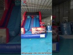 Slide gonfiabile in PVC Spiderman Hero Slide gonfiabili a doppio secco