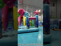 Casa gonfiabile oceanica con combo di scivolo Caslte gonfiabile per bambini