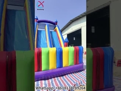Giant colorato gonfiabile percorso di ostacoli gonfiabile gioco interattivo