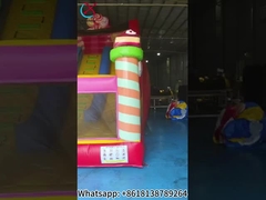 Slide gonfiabili dolci colorati Slide gonfiabili doppi castello