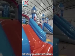 Parco giochi gonfiabile di fabbrica Castello gonfiabile di Biancaneve con scivoli doppi