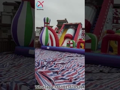 Enorme Circo Gonfiabile Fun City Gonfiabile Casa Salto Scivolo Castello