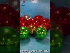 Palla a specchio gonfiabile, grandi sfere lucenti, palloncino gigante per feste disco, decorazioni per eventi natalizi