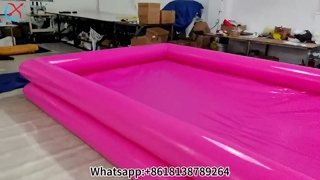 Divertimento per feste in piscina gonfiabili rosa personalizzate!