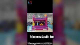 Castello gonfiabile Pink Princess per bambina