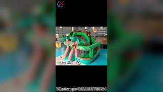 Casa gonfiabile gonfiabile Jungle Adventure con scivolo