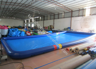 PVC di Inflatables dello stagno gigante blu di rettangolo forte, stagni gonfiabile enorme 10 x 5 x 0.3m