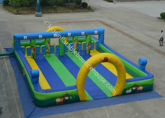 Ippodromo gonfiabile gioco sportivo colorato Campo da gioco gonfiabile per bambini sotto i 12 anni