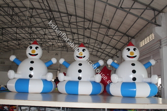 Il PVC ermetico ha personalizzato le decorazioni gonfiabili del pupazzo di neve facili da pulire