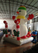 Pupazzo di neve gonfiabile personalizzato delle decorazioni di Natale di festa 3,5 x 2,5 x 4 m