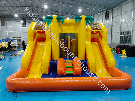 PVC 4x4x3m Combos gonfiabili Little Bounce House Bambini Castello a Balzo con scivolo