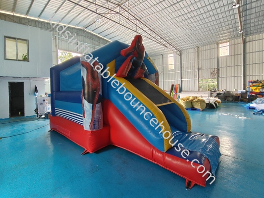 Incendiproof 0.55mm gonfiabile salto castello Bouncer Combinato Con Slide Spiderman