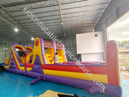 Pvc Tarpaulin Inflatabili Corsi di ostacoli In cortile esterno Giardino divertimento Corsa Sport Per bambini piccoli