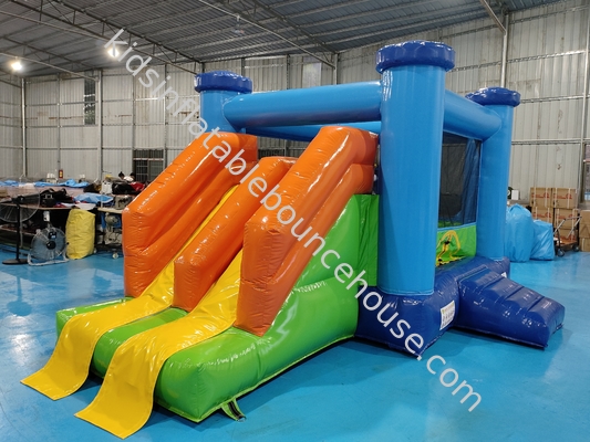 Casa gonfiabile a sbalzo con scivolo Combinato Castello gonfiabile a sbalzo con scivolo asciutto per bambini