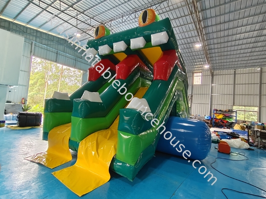 Nuovo design slitta gonfiabile Figura di rana slitta gonfiabile alta doppia slitta slitta secca per bambini e adulti