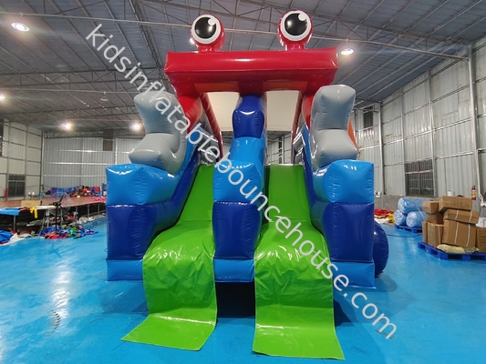 Commercial Grade gonfiabile Slide asciutto Cartoon granchio gonfiabile Slide doppio alto per bambini e adulti